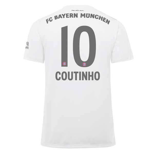 Camiseta Bayern Munich NO.10 Coutinho Segunda equipo 2019-20 Blanco